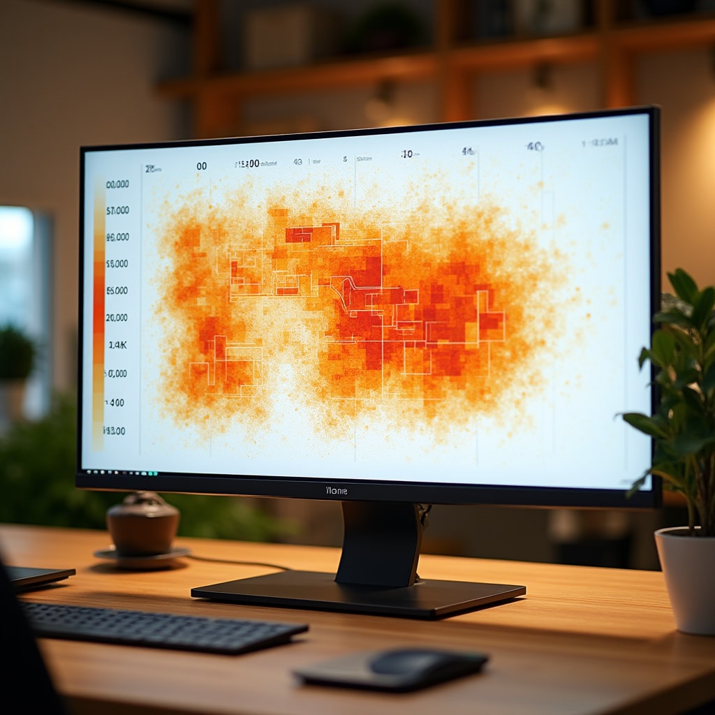 Customer flow analysis showing traffic patterns over time