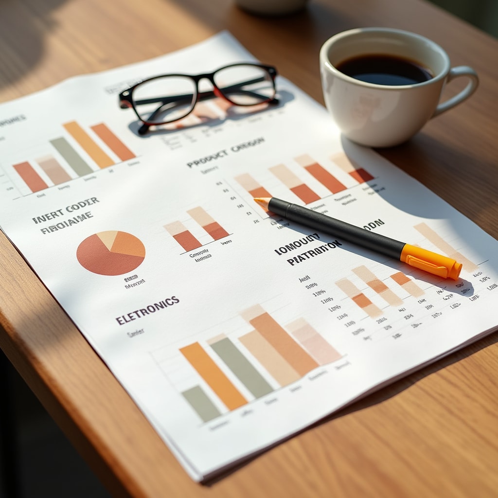 Product category analysis with performance metrics