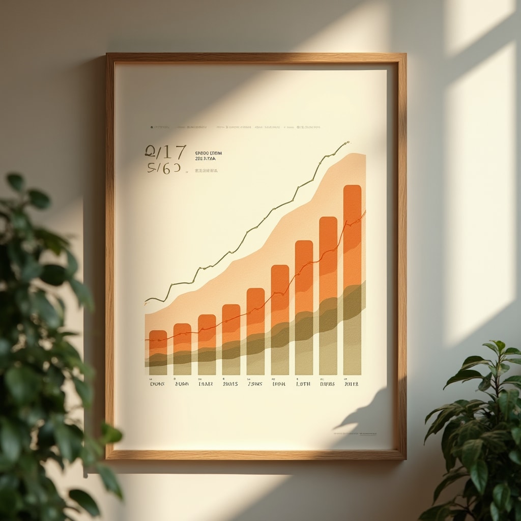 Sales trend visualization showing monthly patterns